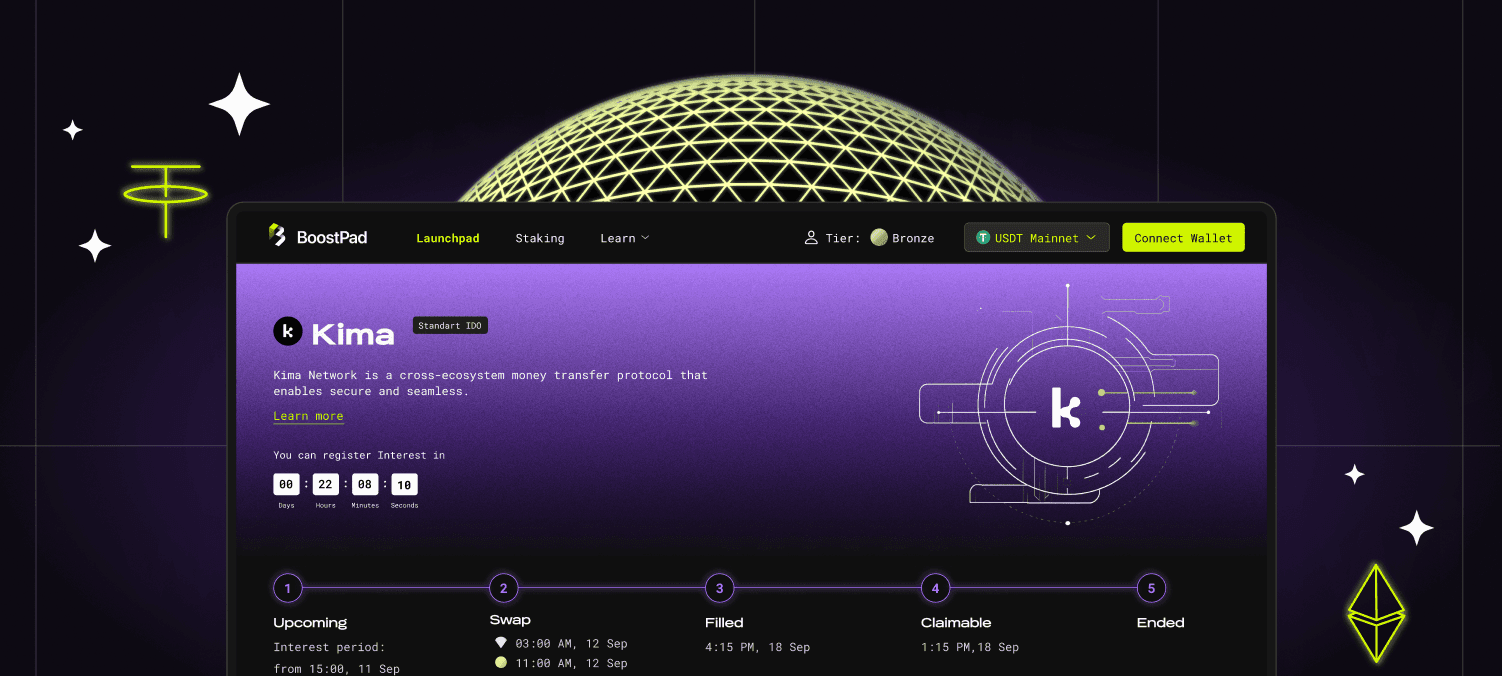 Кейс BoostPad — UX/UI дизайн криптолаунчпада