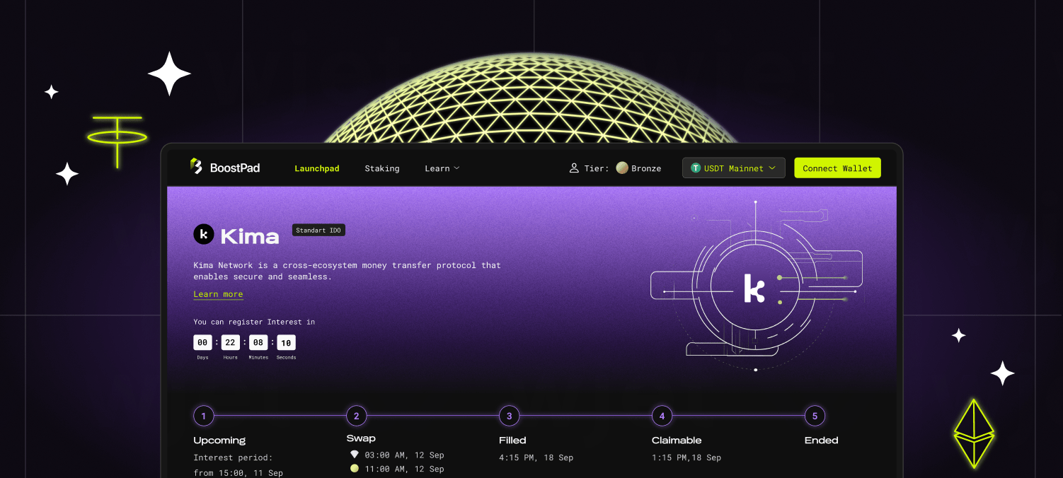 Кейс BoostPad — UX/UI дизайн криптолаунчпада