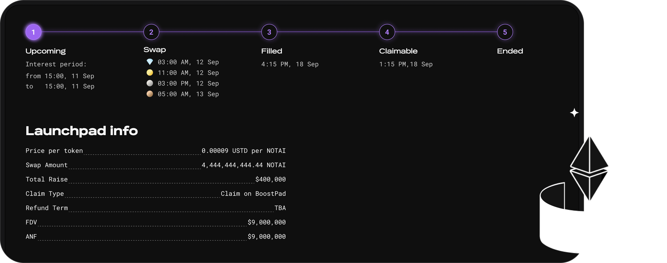 Главный экран лаунчпада с ключевыми функциями и навигацией