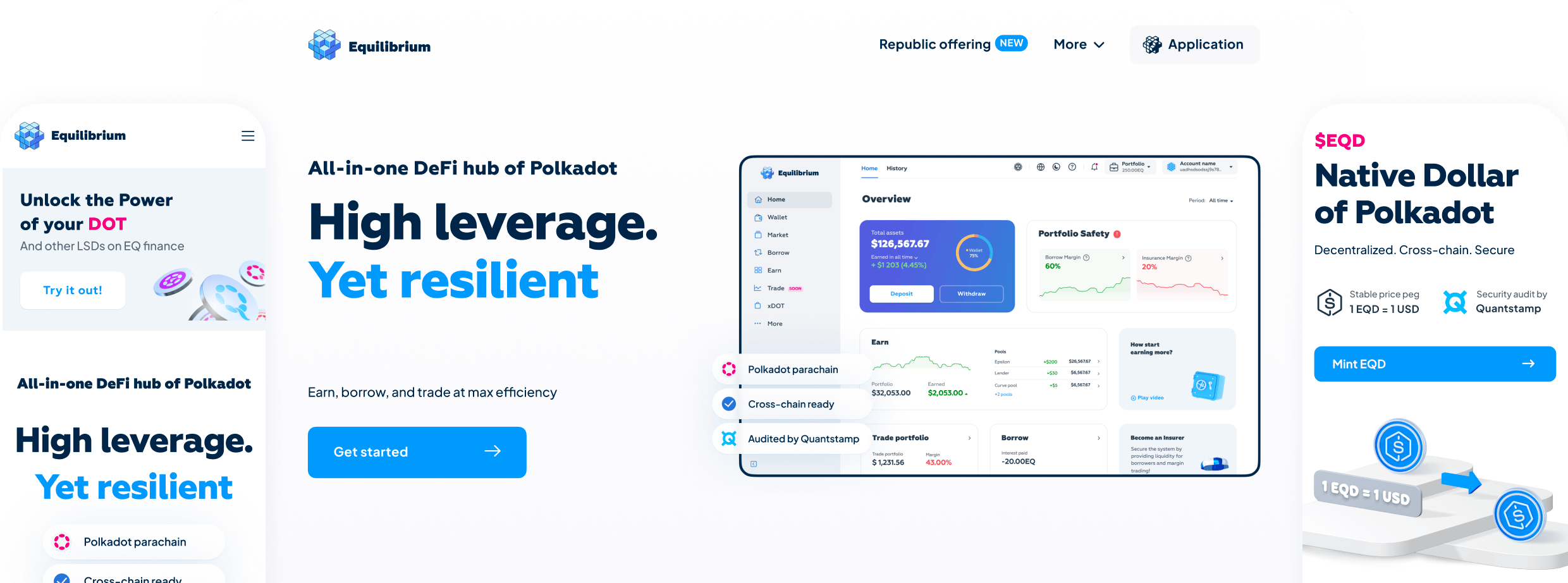 Прототип продуктовой страницы для криптовалютного проекта